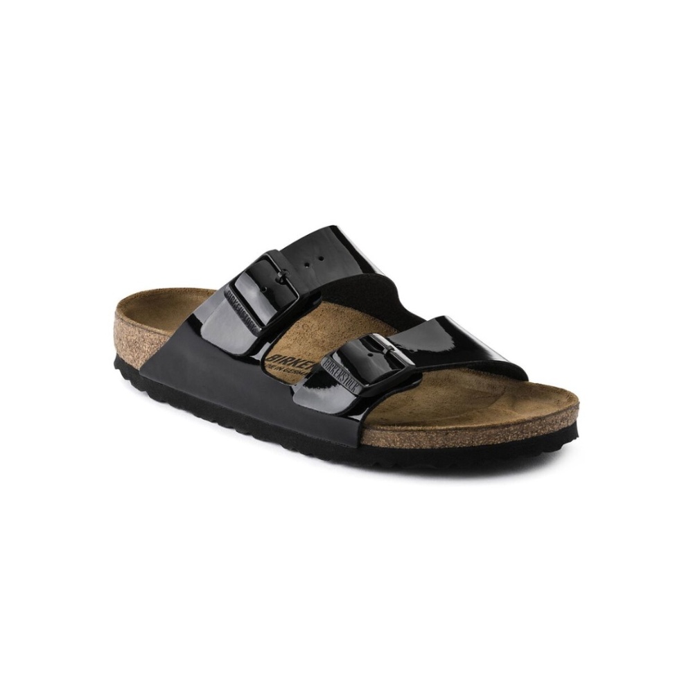 Birkenstock Arizona Birko-Flor Patent in Black Patent